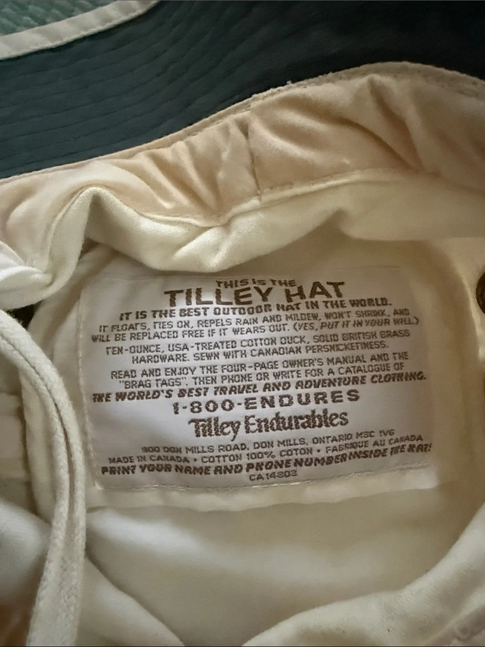 Vintage Tilley Hat size 7 safari sun protection Best Hat in the World